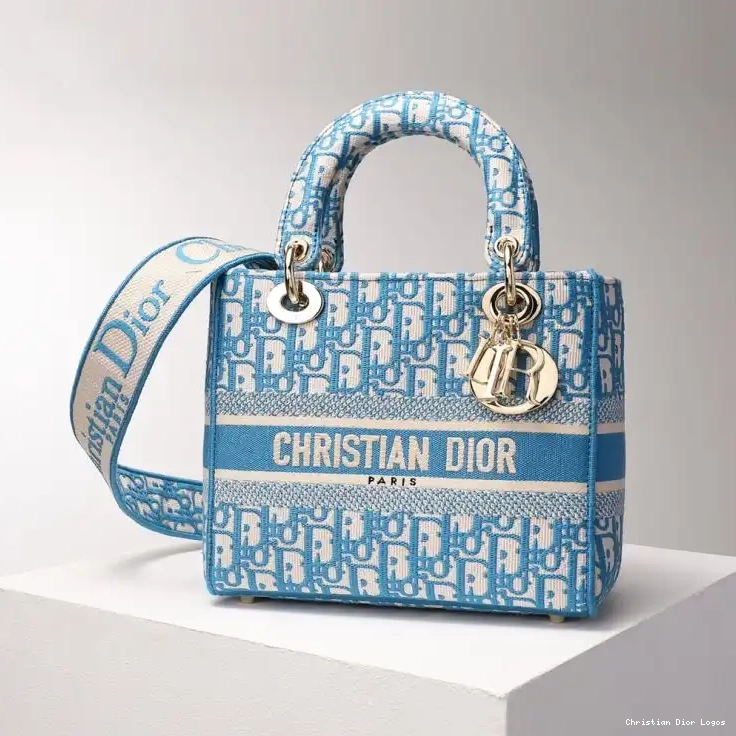 Cheap Medium Bag Motif Oblique Light Canvas Lady Blue D-lite 0327 Luxury